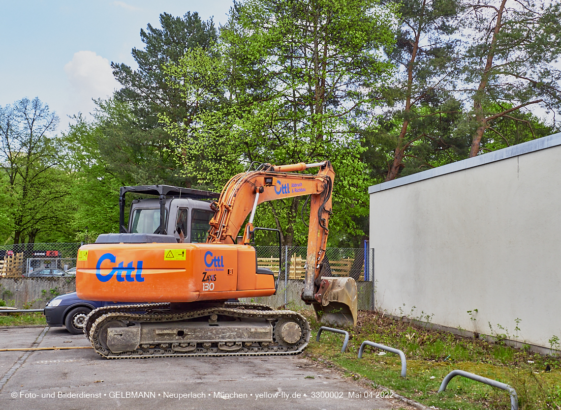 04.05.2022 - Baustelle am Haus für Kinder in Neuperlach